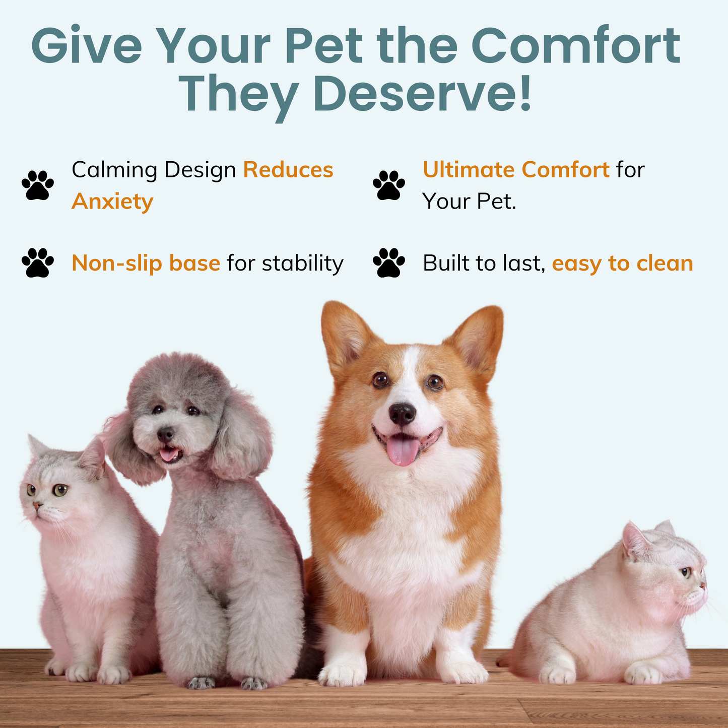 CalmNest Orthopedic Anti-Anxiety Pet Bed