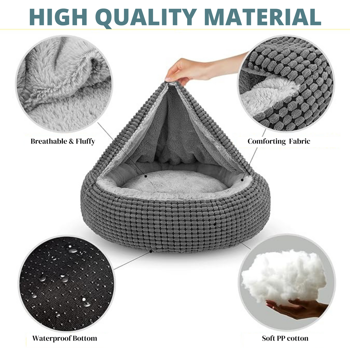 CalmNest Orthopedic Anti-Anxiety Pet Bed