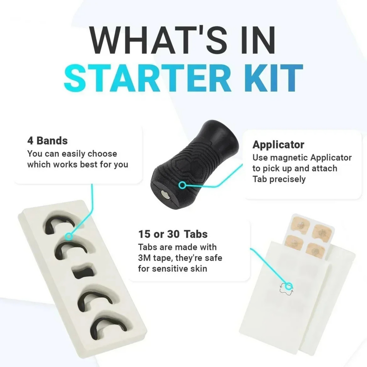 Nasal Breathing Dilators Starter Kit – Magnetic Nose Strips for Better Sleep & Sports Performance