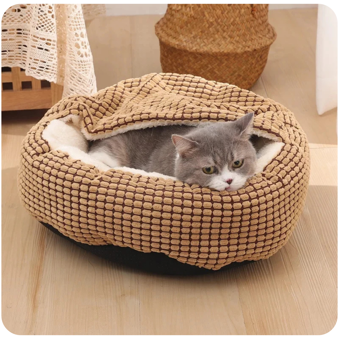 CalmNest Orthopedic Anti-Anxiety Pet Bed