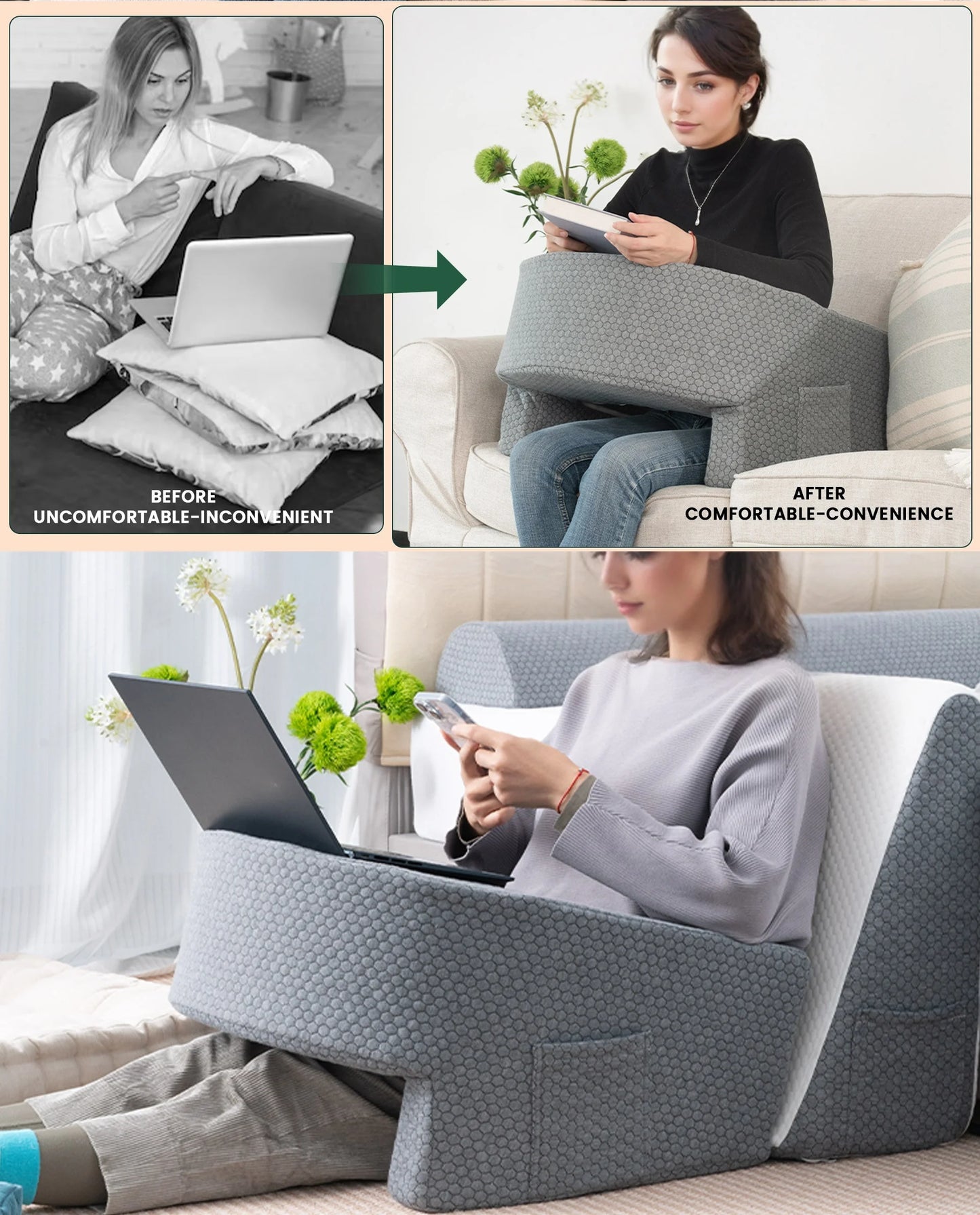 CozyLap Desk Pillow