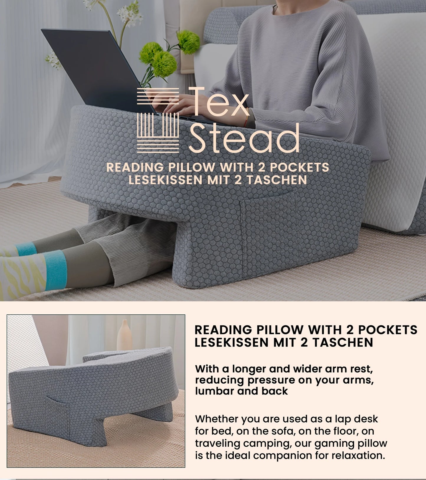 CozyLap Desk Pillow