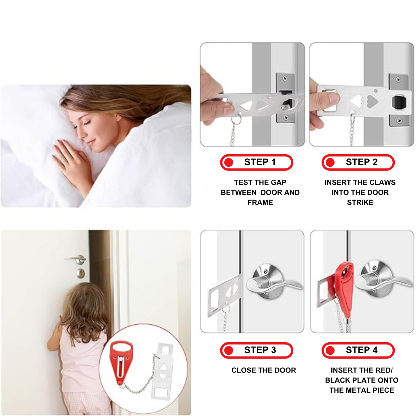 Ultimate Portable Door Lock – Instant Security for Travel, Home & Dorms! 🚪